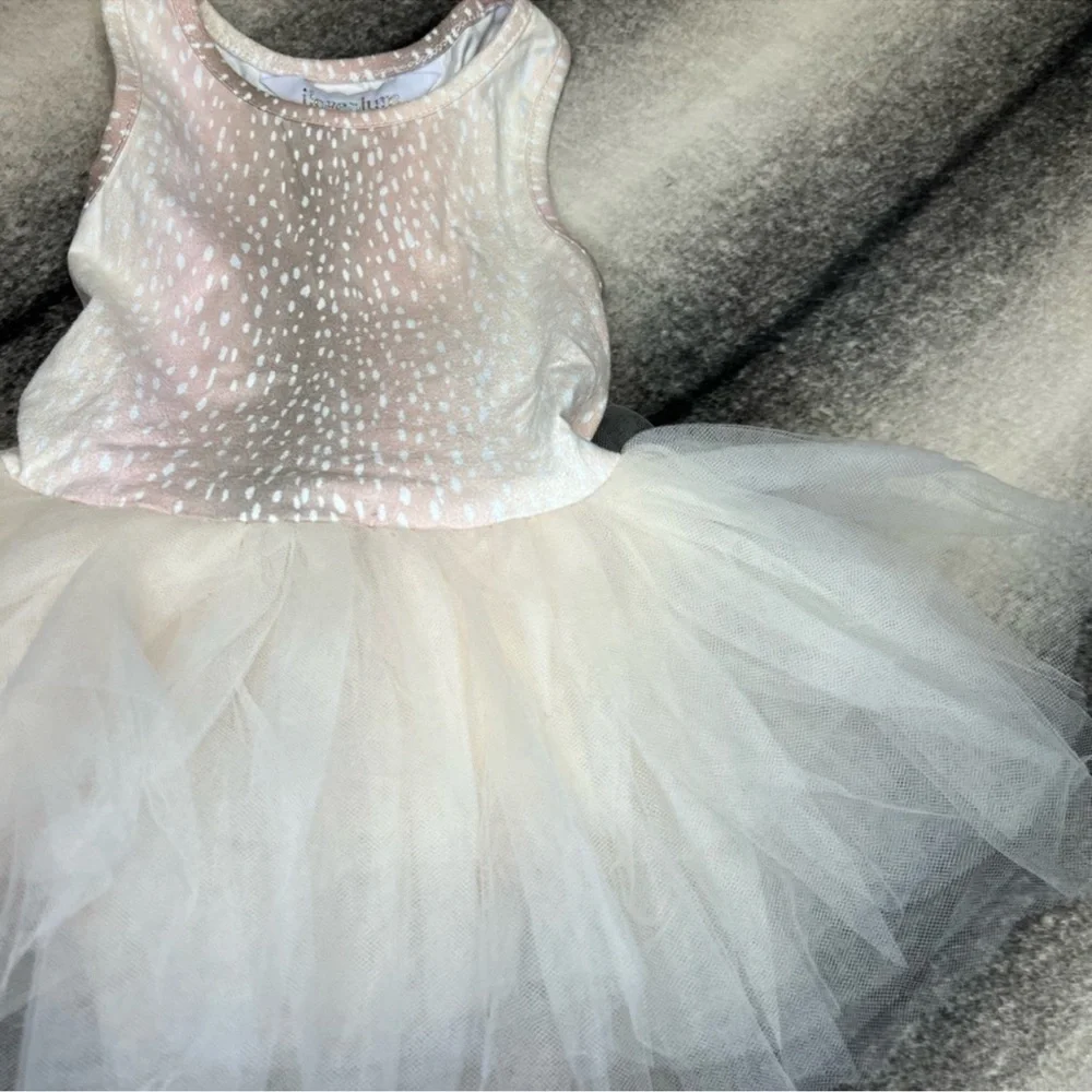 iloveplum - BAE Suede Tutu Dress Fawn Print